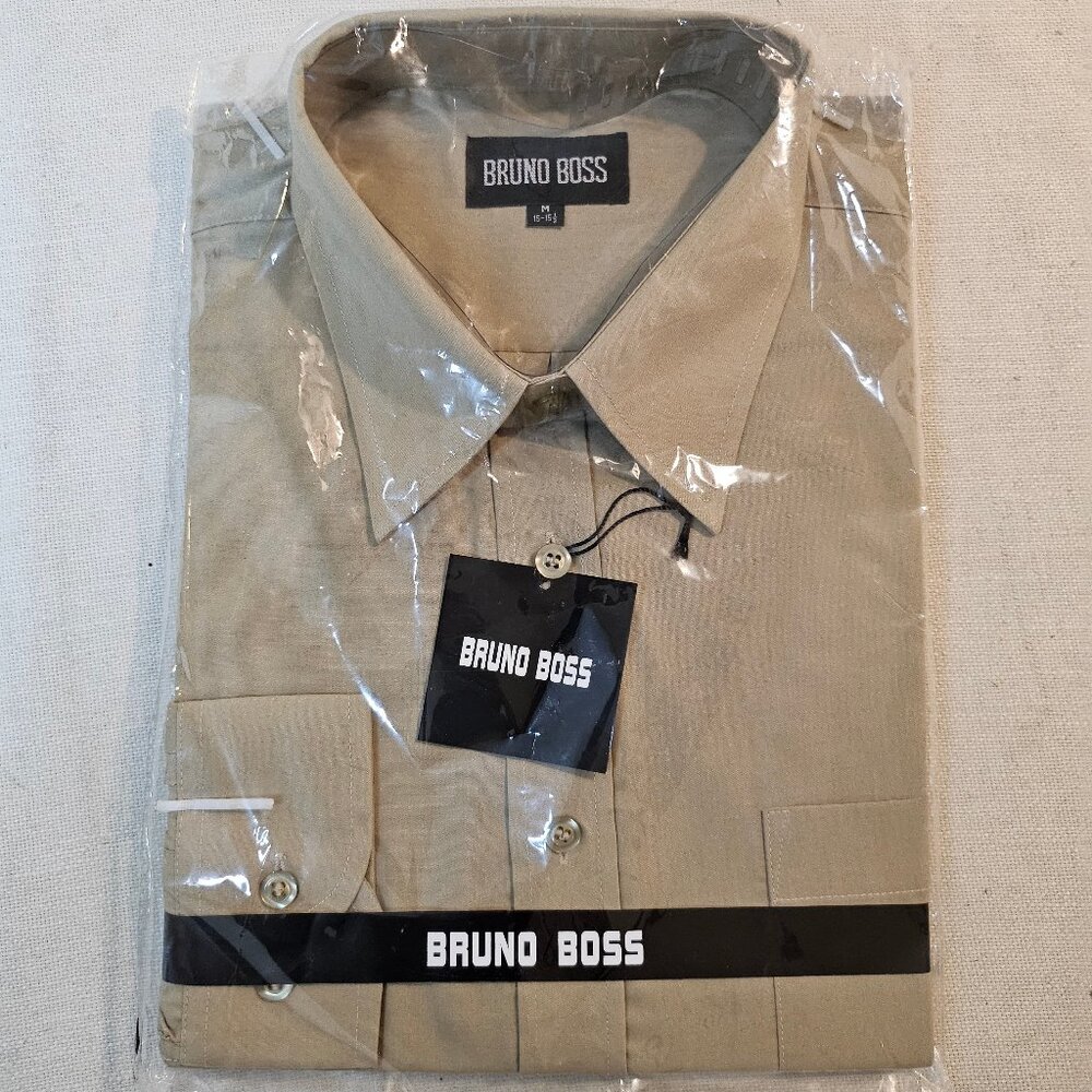 Bruno Boss Men's Long Sleeve Dress Shirt - Size M